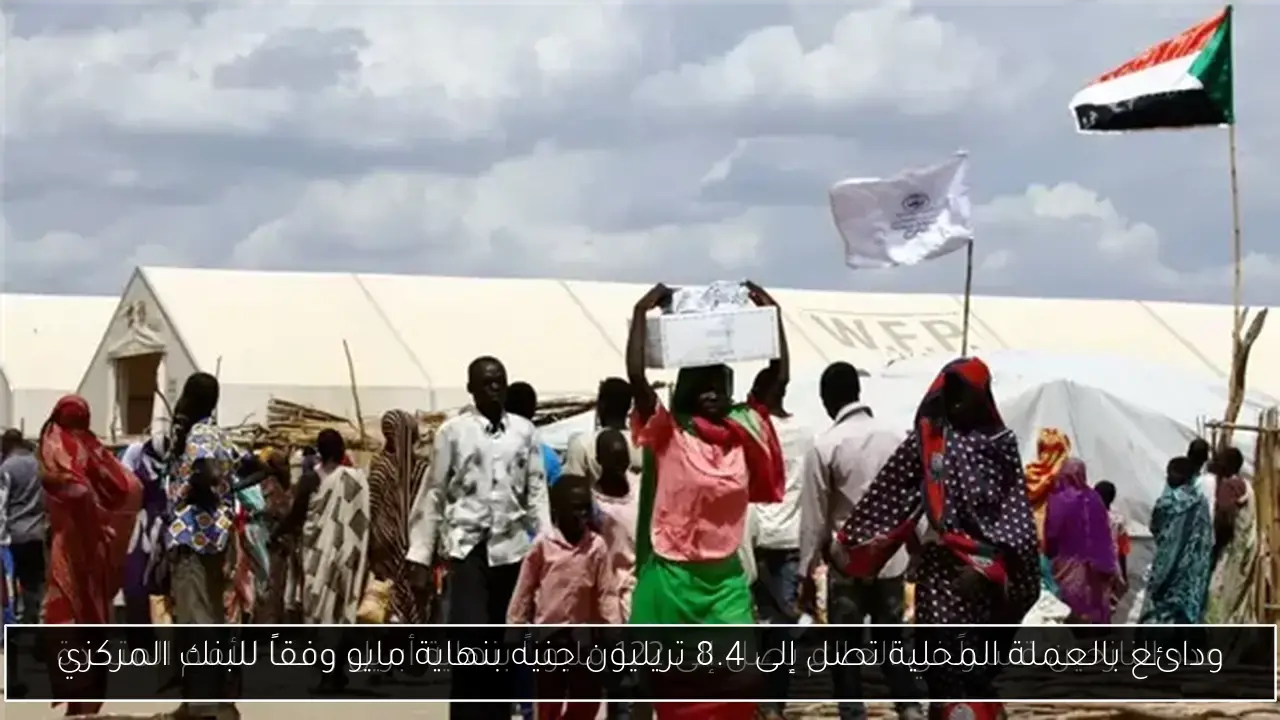 ودائع بالعملة المحلية تصل إلى 8.4 تريليون جنيه بنهاية مايو وفقاً للبنك المركزي