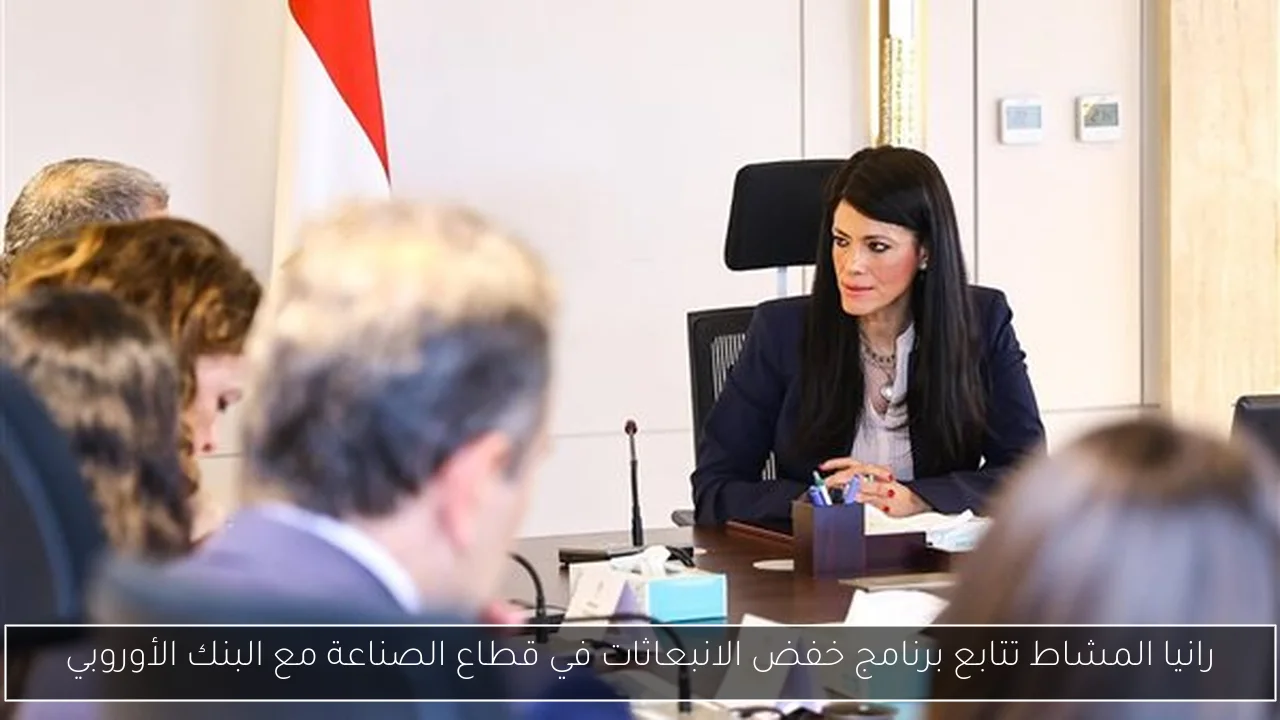 رانيا المشاط تتابع برنامج خفض الانبعاثات في قطاع الصناعة مع البنك الأوروبي