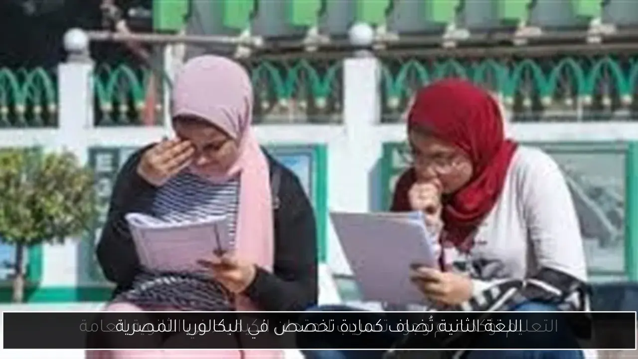 اللغة الثانية تُضاف كمادة تخصص في البكالوريا المصرية