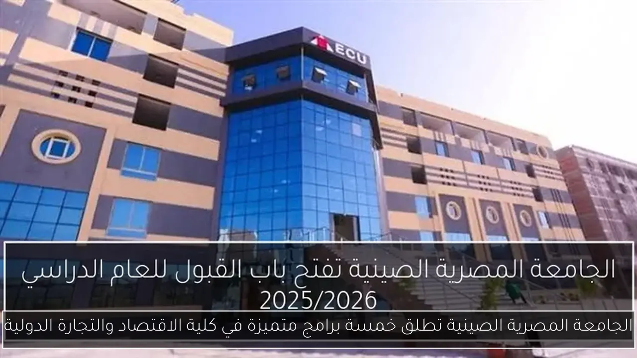 الجامعة المصرية الصينية تطلق خمسة برامج متميزة في كلية الاقتصاد والتجارة الدولية