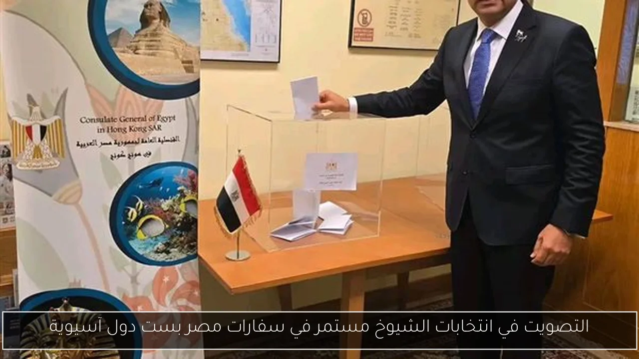 التصويت في انتخابات الشيوخ مستمر في سفارات مصر بست دول آسيوية