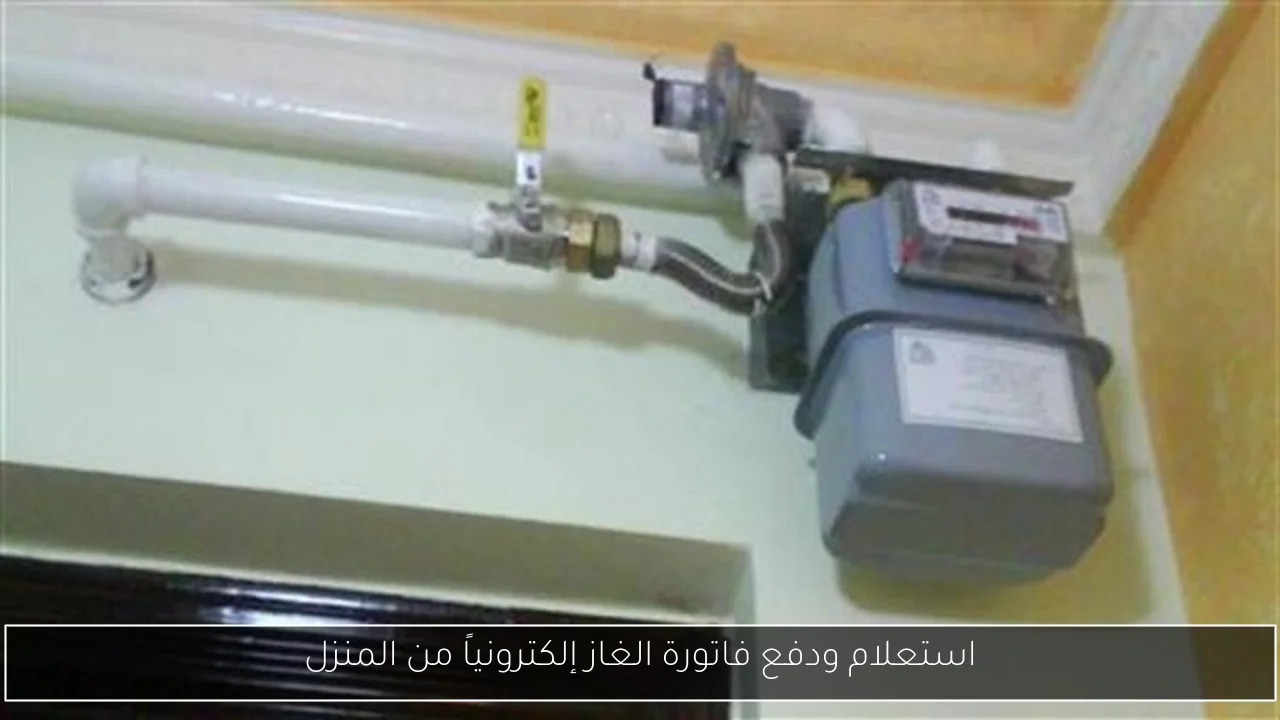 استعلام ودفع فاتورة الغاز إلكترونياً من المنزل