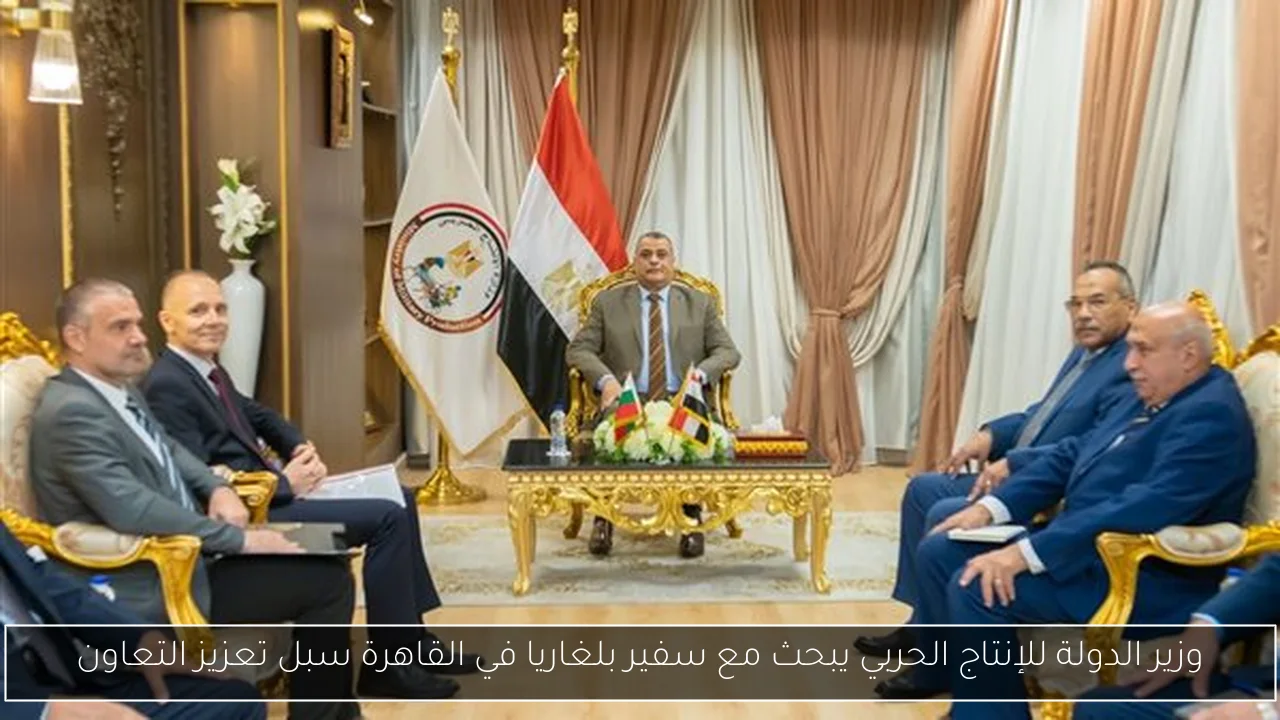 وزير الدولة للإنتاج الحربي يبحث مع سفير بلغاريا في القاهرة سبل تعزيز التعاون
