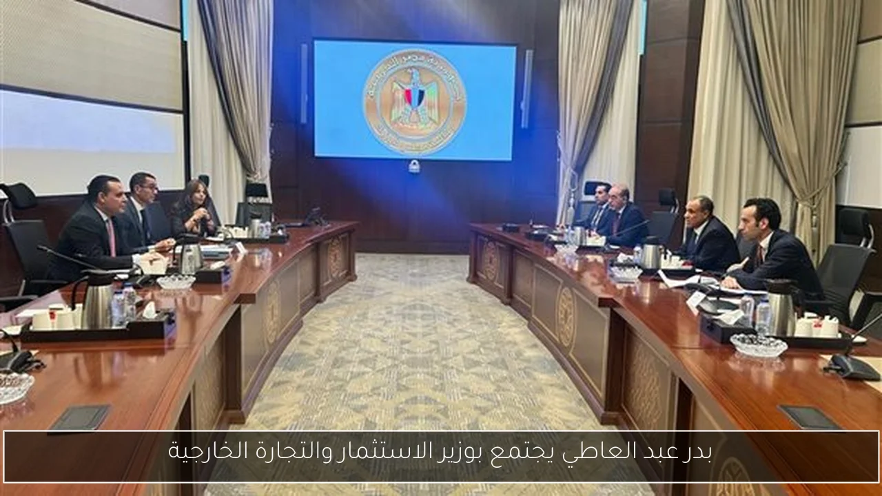 بدر عبد العاطي يجتمع بوزير الاستثمار والتجارة الخارجية