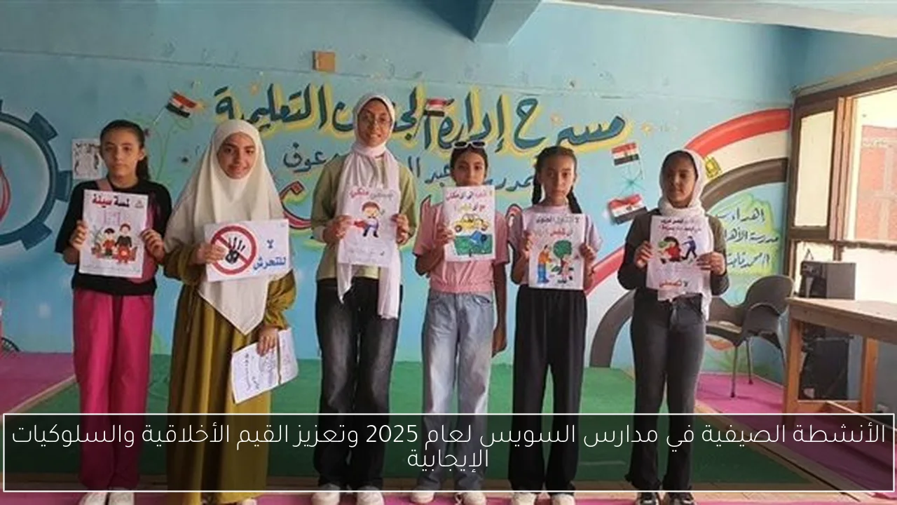 الأنشطة الصيفية في مدارس السويس لعام 2025 وتعزيز القيم الأخلاقية والسلوكيات الإيجابية