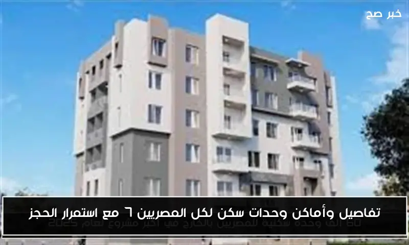 تفاصيل وأماكن وحدات سكن لكل المصريين 7 مع استمرار الحجز