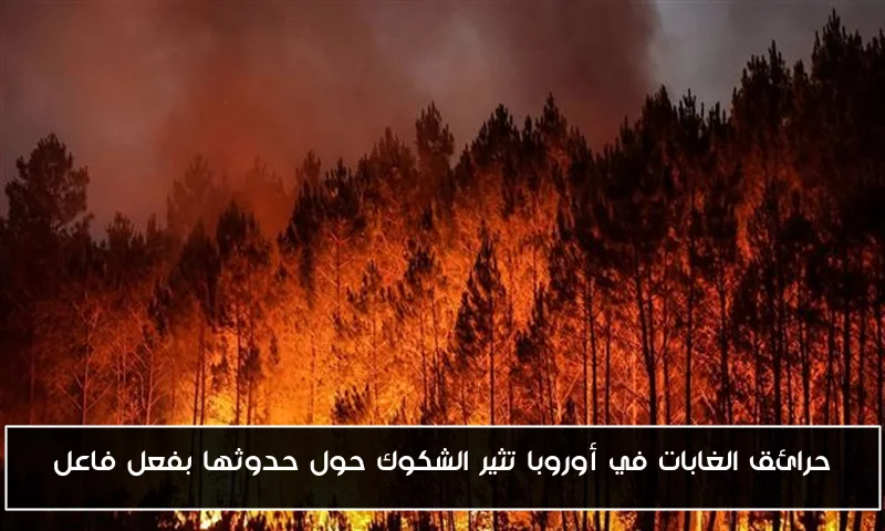 حرائق الغابات في أوروبا تثير الشكوك حول حدوثها بفعل فاعل