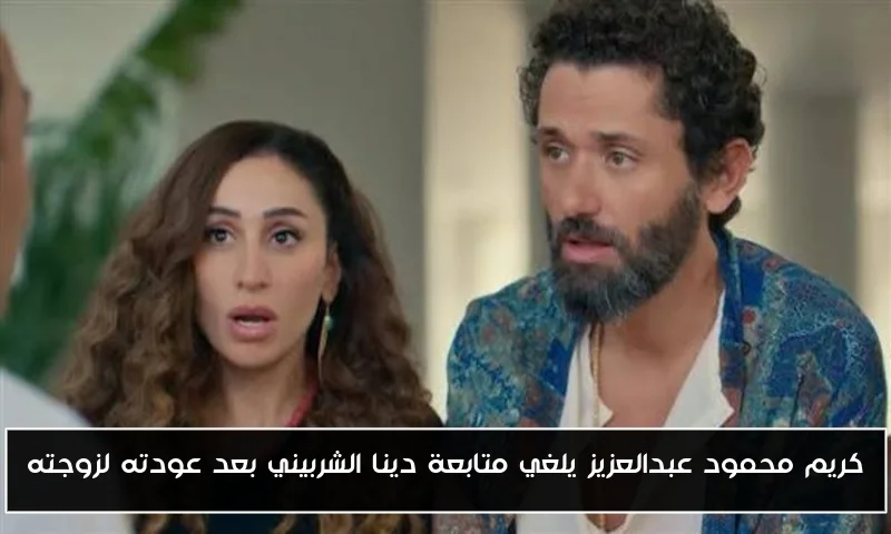 كريم محمود عبدالعزيز يلغي متابعة دينا الشربيني بعد عودته لزوجته