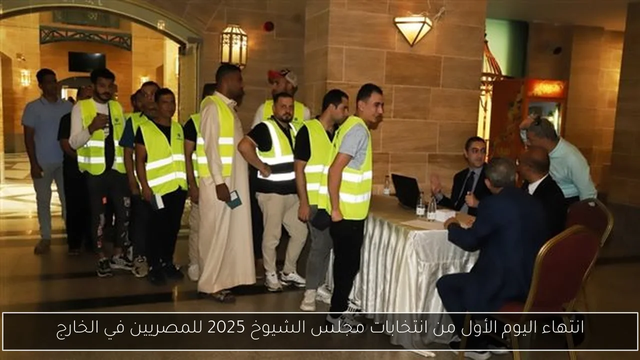انتهاء اليوم الأول من انتخابات مجلس الشيوخ 2025 للمصريين في الخارج
