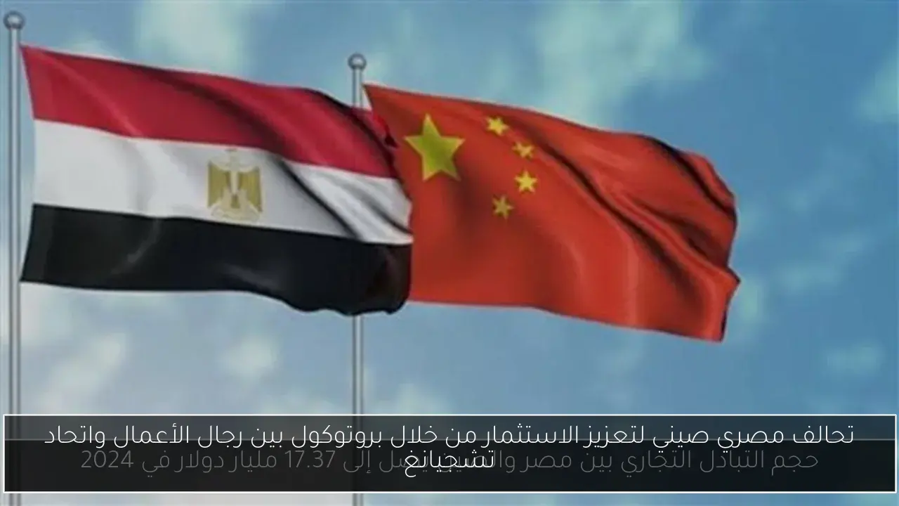 تحالف مصري صيني لتعزيز الاستثمار من خلال بروتوكول بين رجال الأعمال واتحاد تشجيانغ