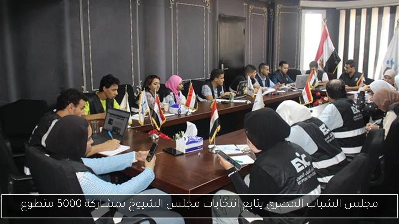 مجلس الشباب المصري يتابع انتخابات مجلس الشيوخ بمشاركة 5000 متطوع