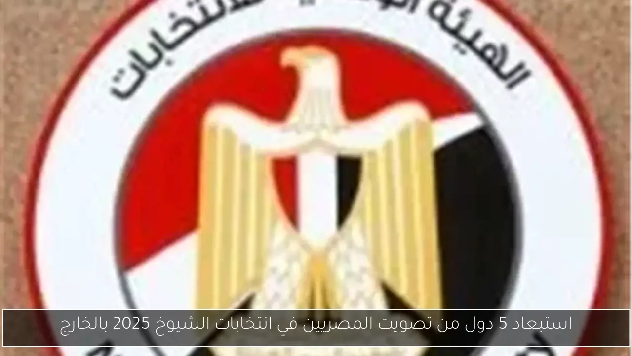 استبعاد 5 دول من تصويت المصريين في انتخابات الشيوخ 2025 بالخارج