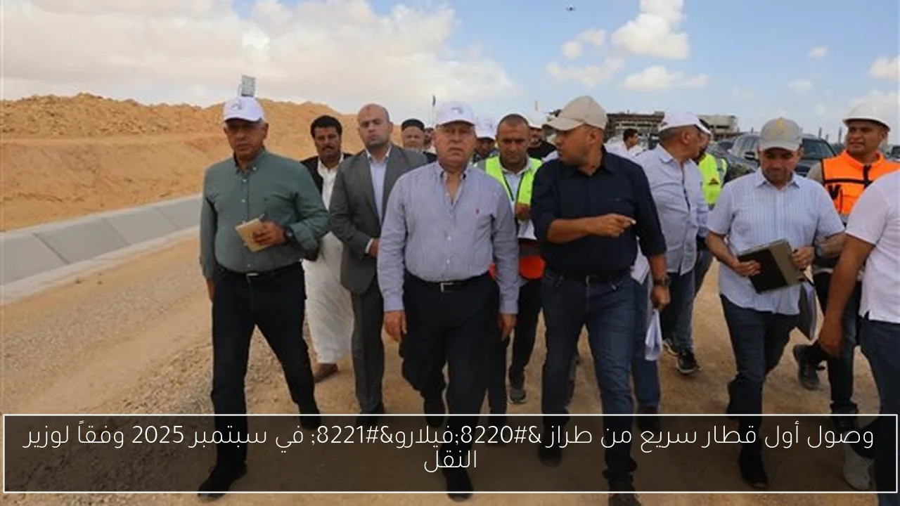 وصول أول قطار سريع من طراز “فيلارو” في سبتمبر 2025 وفقاً لوزير النقل