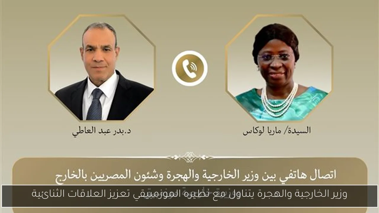وزير الخارجية والهجرة يتناول مع نظيره الموزمبيقي تعزيز العلاقات الثنائية