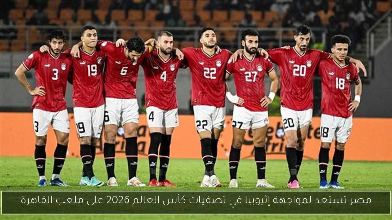 مصر تستعد لمواجهة إثيوبيا في تصفيات كأس العالم 2026 على ملعب القاهرة