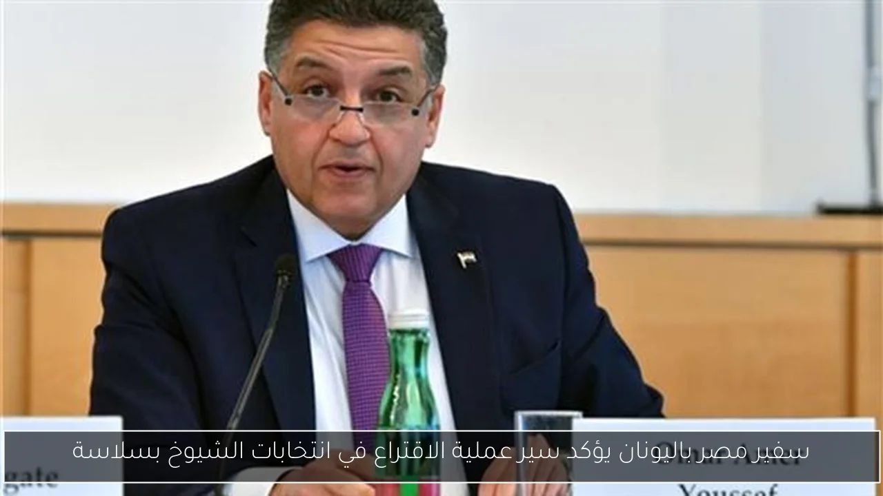 سفير مصر باليونان يؤكد سير عملية الاقتراع في انتخابات الشيوخ بسلاسة