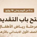 فتح باب التقديم الإلكتروني لرياض الأطفال والصف الأول الابتدائي بالأزهر