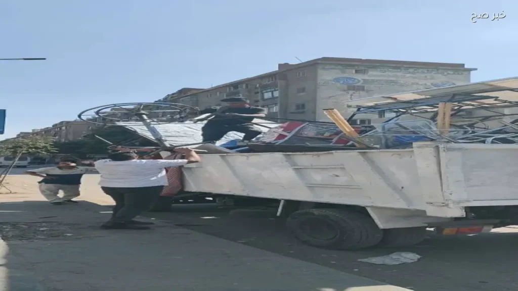 إمبابة تفض 4 أسواق عشوائية وتضبط 480 مصدر إشغال