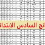 نتيجة الصف السادس الابتدائي الترم الثاني بالاسم ورقم الجلوس