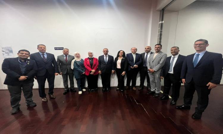 وزير الخارجية يلتقي أعضاء الجالية المصرية في <a href=