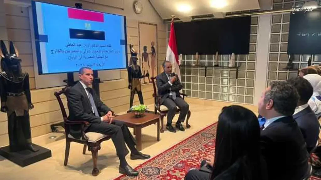 وزير الخارجية يلتقي الجالية المصرية في طوكيو لتعزيز العلاقات